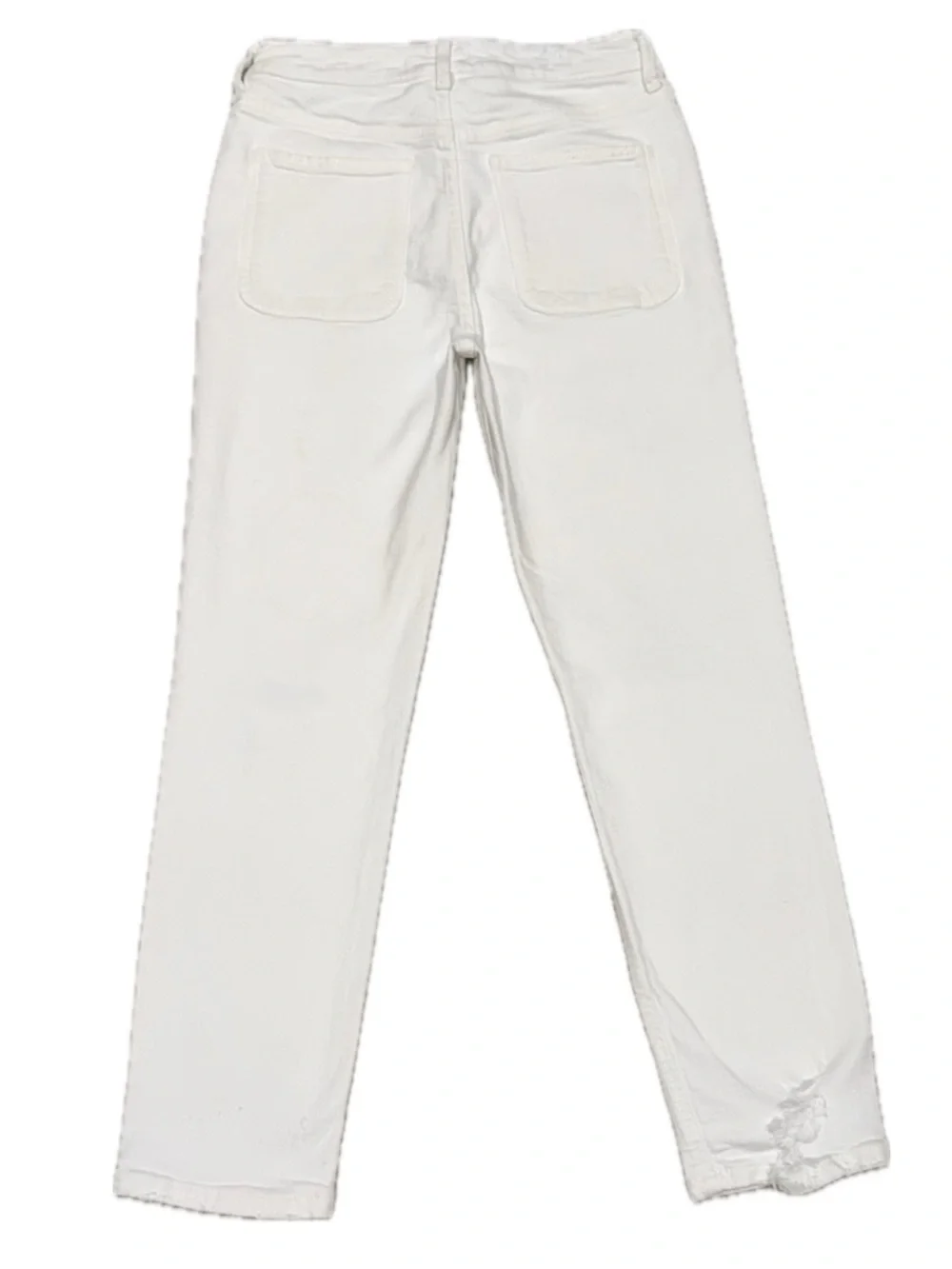 👖👠 PILCRO AND THE LETTERPRESS High-Rise Slim White Stretch‎ Jeans | Women's 27